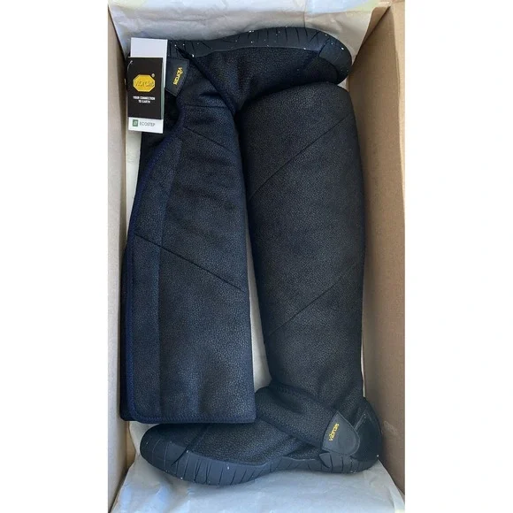 Vibram Furoshiki Shearling‎ High Boots Women's Black Size S (38/39) Size 7 - Picture 6 of 8